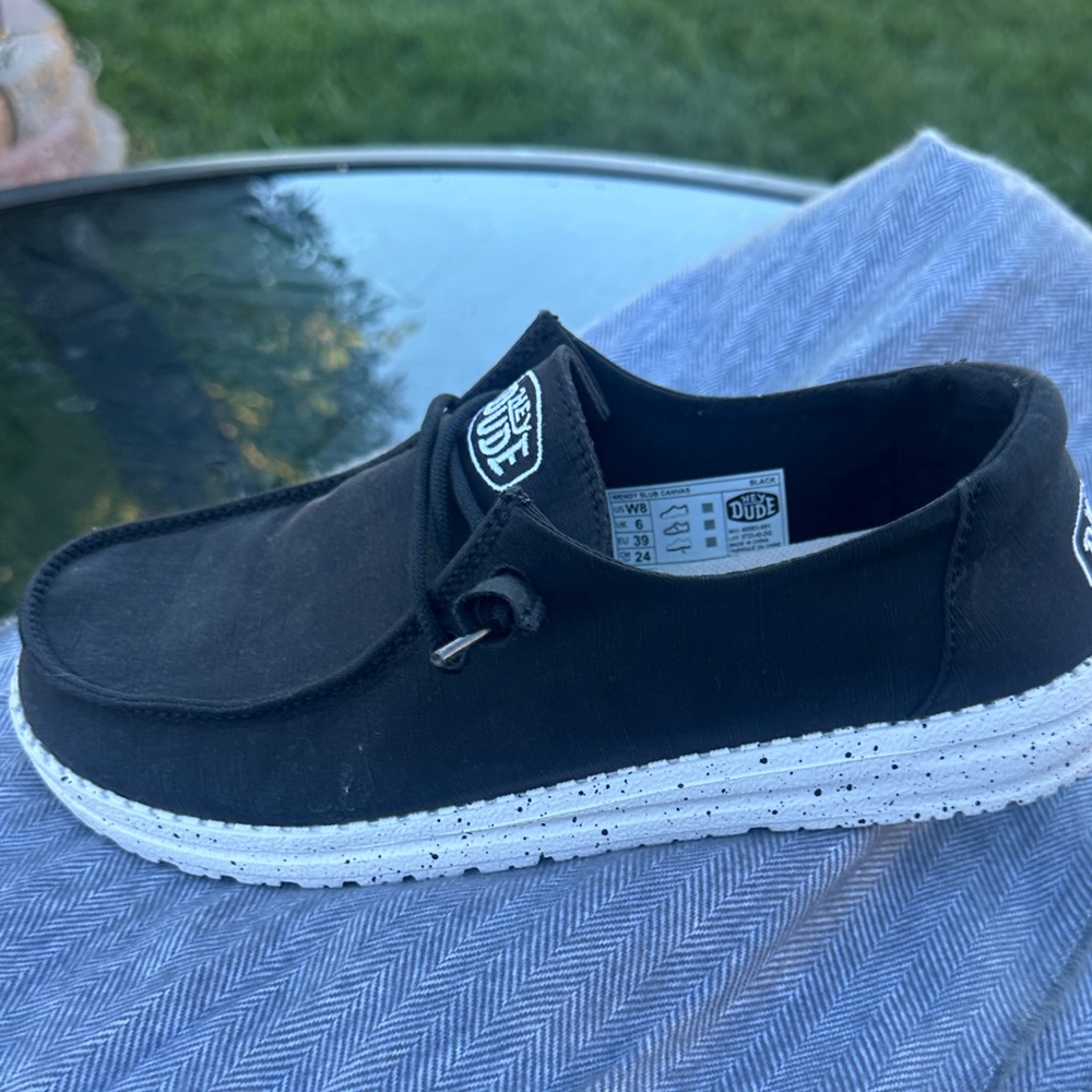 Hey Dude Men's Black Slip-On Loafers